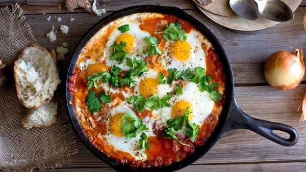 Shakshuka with feta