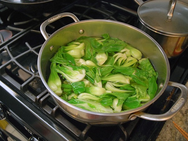 Shanghai baby bok choy with black bean sauce