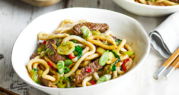 Shanghai fried beef noodles