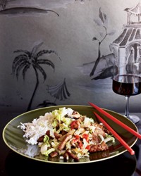 Shanghai stir-fried pork with cabbage