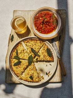 Sharing parsnip rösti with chilli spiked tomato sauce
