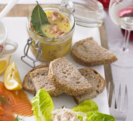 Sharing potted shrimps