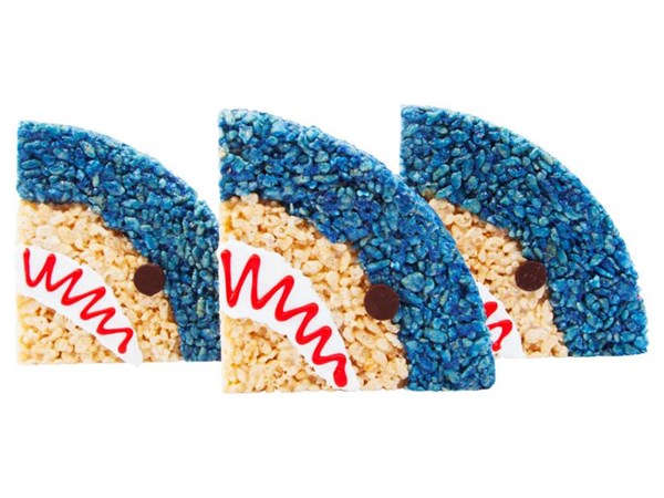 Shark head cereal treats