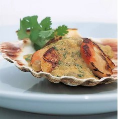 Shaun Hill's sautéed scallops with lentil sauce