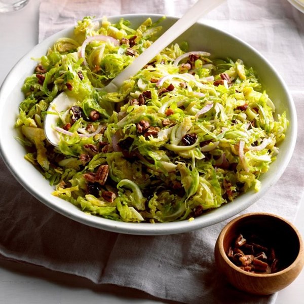 Shaved Brussels sprout salad