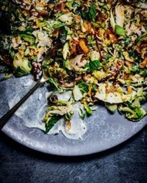 Shaved Brussels sprouts salad