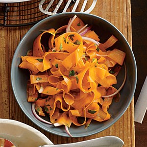 Shaved carrot salad