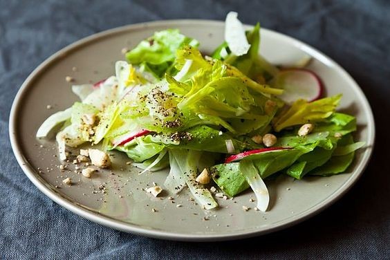 Shaved celery and fennel salad