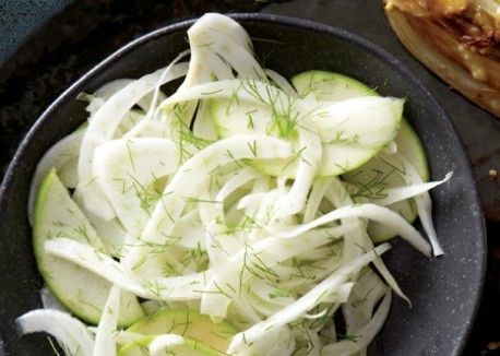 Shaved fennel and apple salad