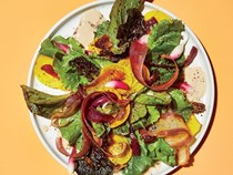 Shaved spring veggie salad