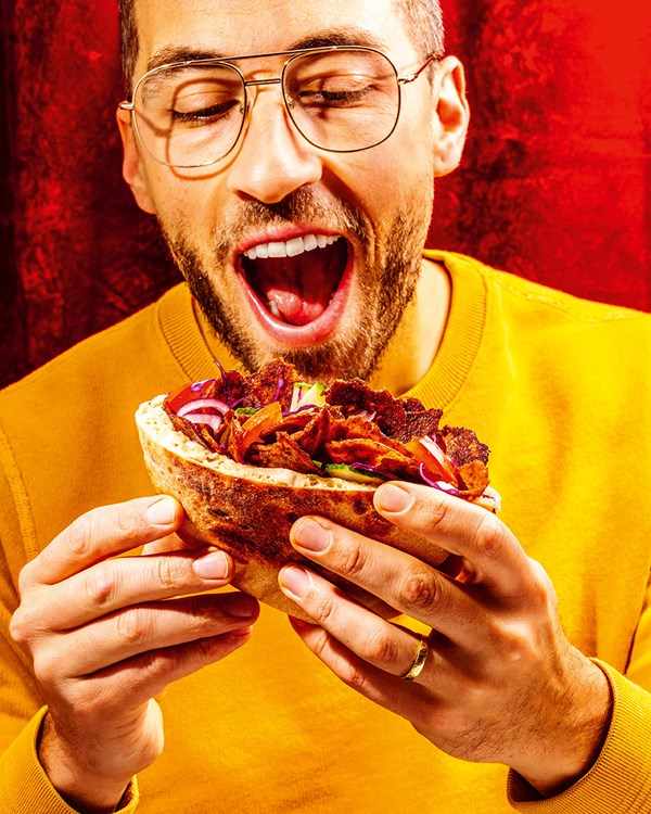 Shaved tofu doner
