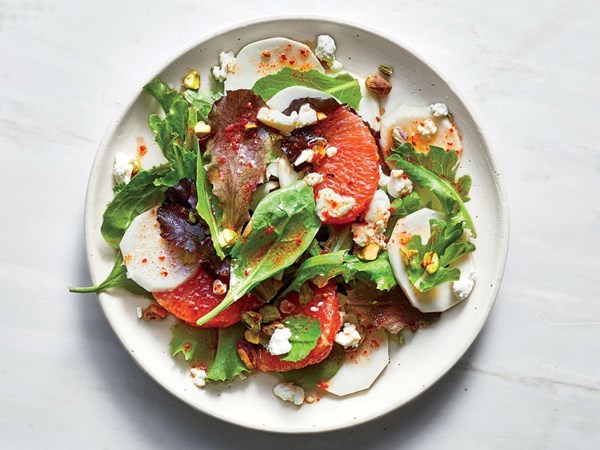Shaved turnip salad
