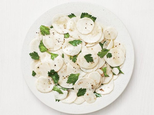 Shaved turnip salad 