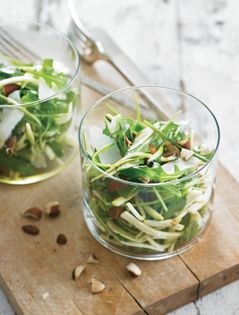 Shaved zucchini salad with pecorino and almonds