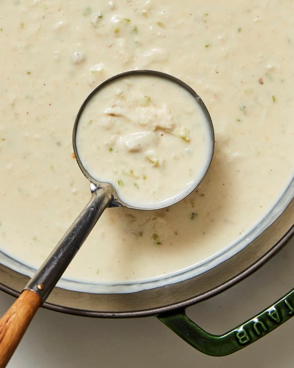 She-crab soup (Rich and creamy South Carolina crab bisque)