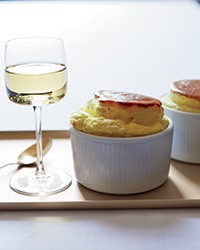 Sheep-cheese soufflés