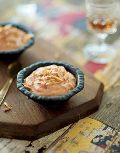 Sheep's cheese mousse with quince (Mousse de queso de oveja con membrillo)