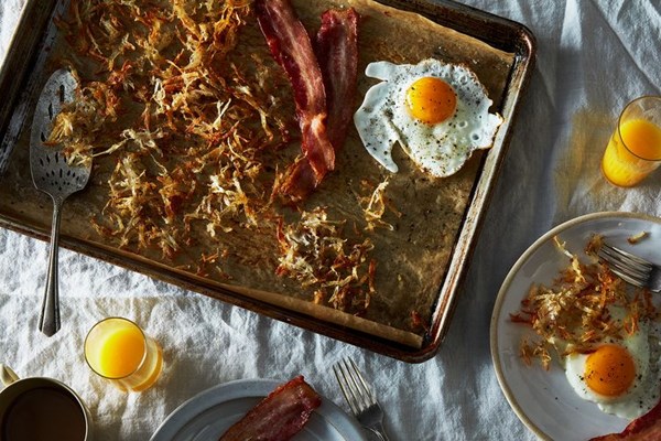 Sheet pan American breakfast