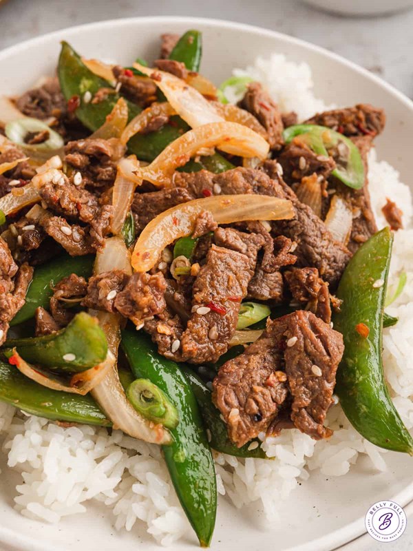 Sheet pan beef bulgogi