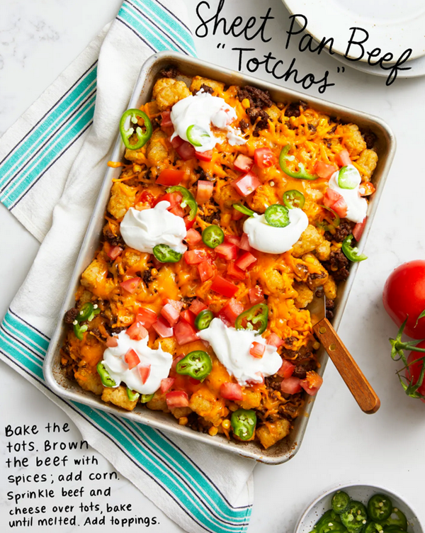 Sheet pan beef Totchos