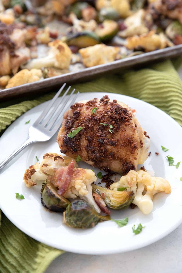 Sheet pan chicken and veggies