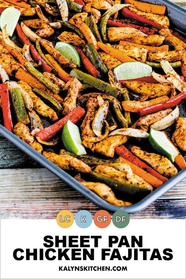 Sheet pan chicken fajitas