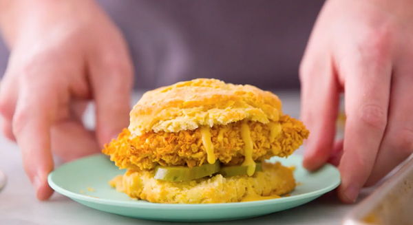 Sheet pan fried chicken sandwiches
