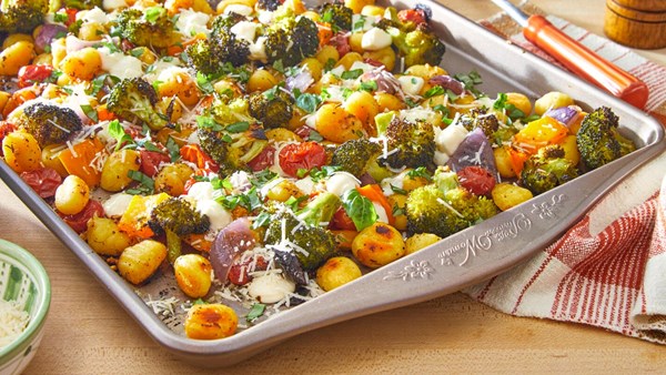 Sheet-pan gnocchi