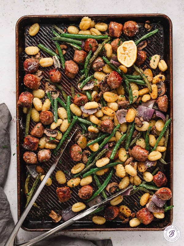 Sheet pan gnocchi and sausage