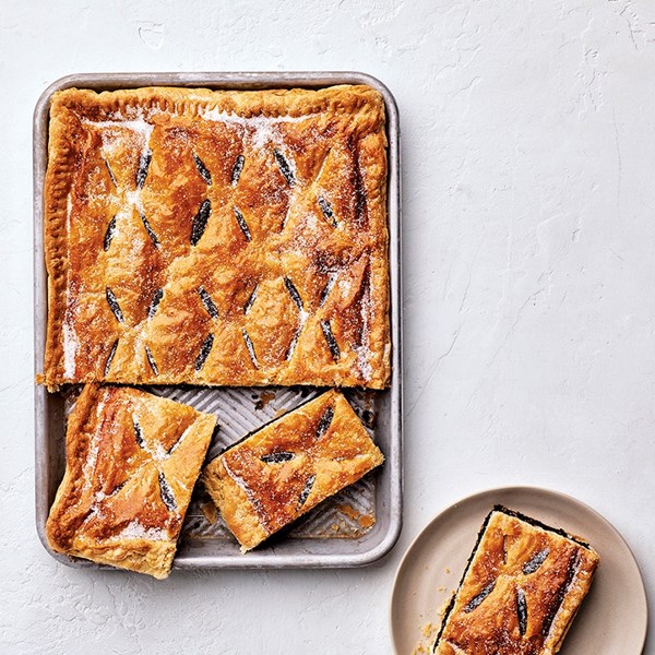 Sheet-pan hazelnut breakfast tart