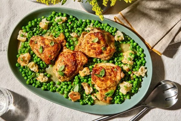 Sheet-pan Italian dressing chicken thighs
