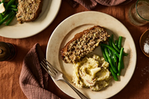 Sheet-pan meatloaf with apple butter glaze