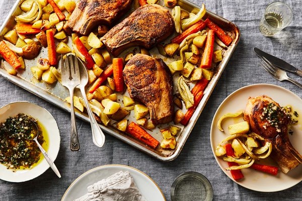 sheet pan dinner