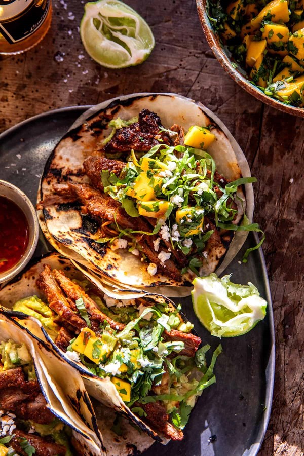 Sheet pan steak tacos