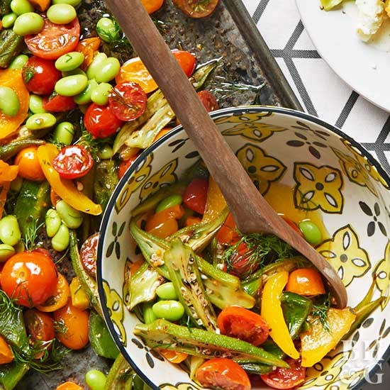 Sheet pan succotash