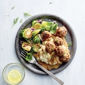 Sheet pan Swedish meatballs