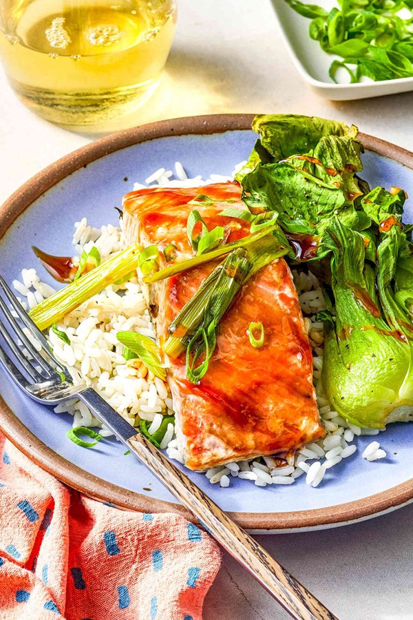 Sheet pan teriyaki salmon