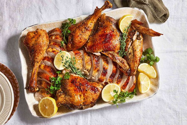 Sheet-pan turkey with brown sugar and coriander