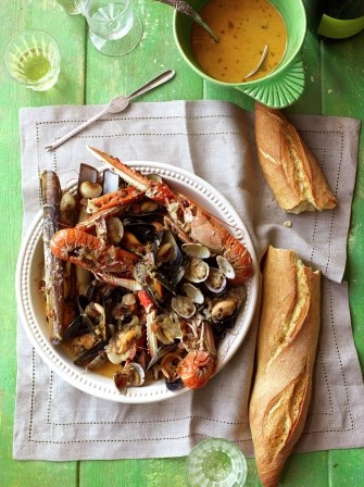 Shellfish & cider stew