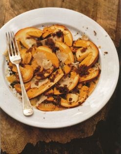 Shellfish and hen of the woods salad