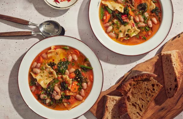 Shelling-bean minestrone