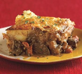 Shepherd's pie with parsnip topping
