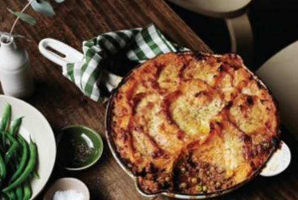 Shepherd's pie with sweet potato mash