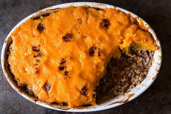 Shepherd's pie with sweet potatoes