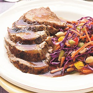 Sherried pineapple pork tenderloin