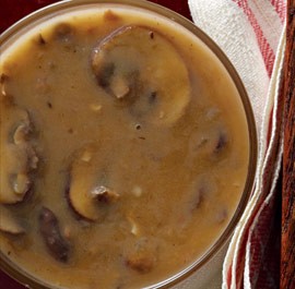 Sherry-mushroom gravy