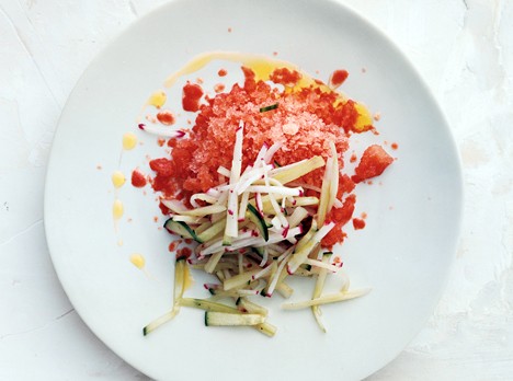 Sherry tomato granita