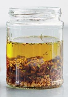 Sherry vinegar and olive