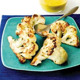 Sherry vinegar-honey sauce with almonds
