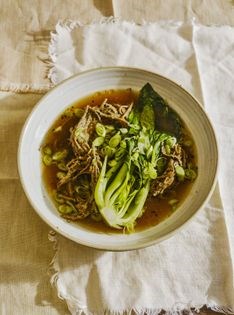 Shiitake & soba noodle broth